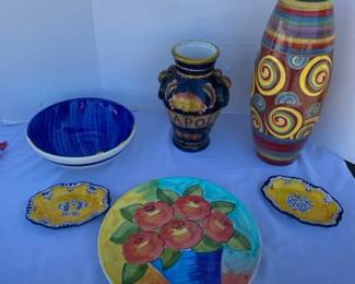 Napoli Italian Ceramic Vase and More