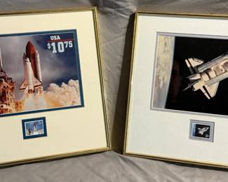 2 Space Shuttle Stamp Sets