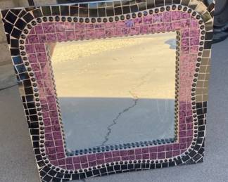 Decorative Beaded Mirror