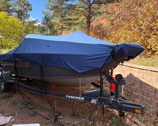 Tracker 175 Fishing Boat with Single Axle Trailer