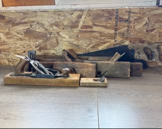 Woodworking Hand Planes, Handsaw, Level and Try Square