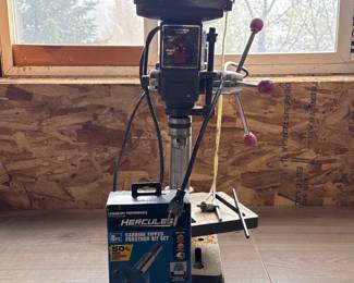 8" 3-Speed Drill Press and 8-Piece Forstner Bit Set