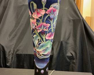 Table Lamp with Hand-Painted Silk Shade