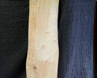 Rough-Sawn Live-Edge Hardwood Lumber Slab