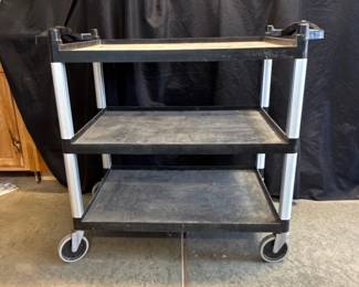 Cambro Three-Shelf Plastic Utility Cart