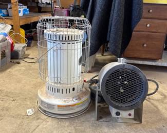 Kerosene Convection Heater and Electric Shop Heater