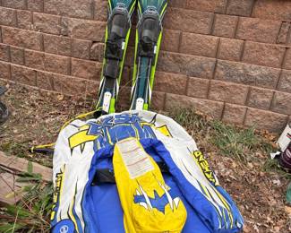 Junior Water Skis and Inflatable Ski Trainer