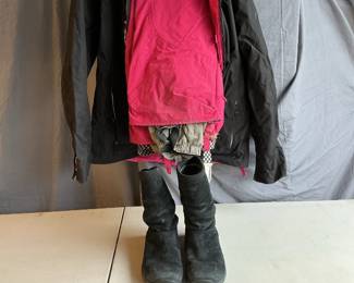 Burtons Women's Ski Jacket, Snow Pants and Merrell Boots
