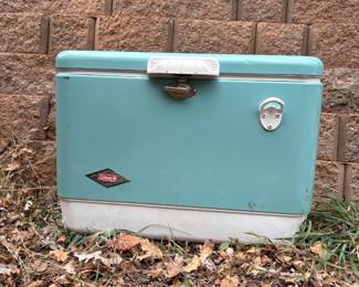 Coleman Steel Belted Metal Cooler