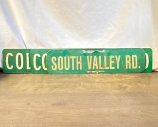 Green Metal Street Signs