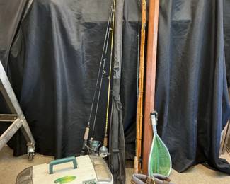 Fishing Tackle Box, Rods, Reels and More