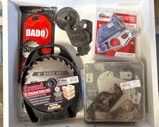 Stacked Dado Sets, Dado Brake Cartridge and Table Insert