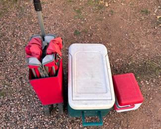 Wagon and Coolers
