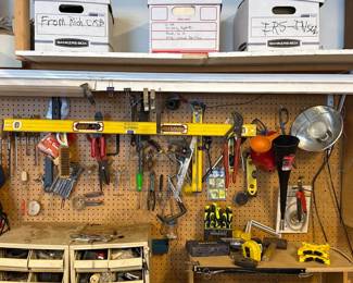 Hand Tools, Spirit Levels, Work Lights and Battery Charger