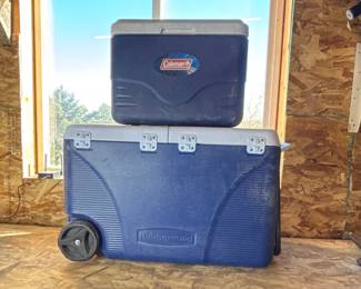 Rubbermaid and Coleman Coolers