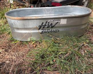 HW Brand Galvanized Steel Oval Stock Tank
