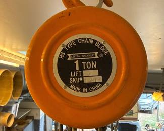 Manual Chain Hoists with Hooks and Steel Chains