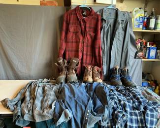 Men's Button-Down Shirts, Flannels and Boots