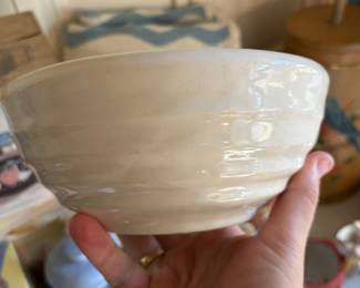 Country white mixing bowl