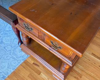 hardwood end tables
