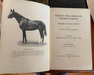 1915 copy, making of the American thoroughbred, especially in Tennessee