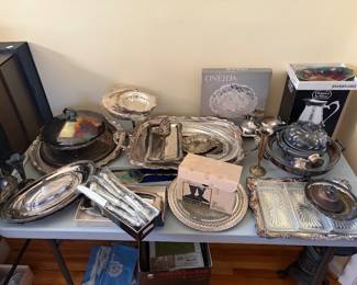 assorted silver plate