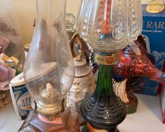 Liquor bottles, decanters