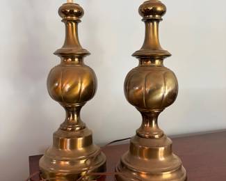 brass lamps