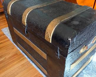 Restored antique trunk