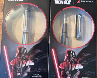 Shaefer Darth Vader NIB gel and fountain pens