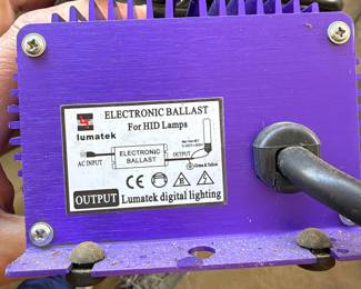 Electronic ballast for grow lights lamps