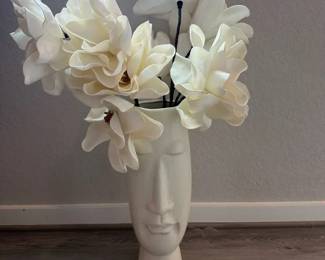 Mikasa Face Vase and Flowers