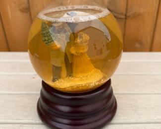 Man and Child Snow Globe