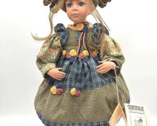 Nurnberger Puppenstube Porcelain Doll with a Certificate of Authenticity