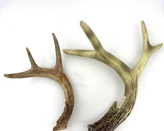 Midwest of Cannon Falls Faux Deer Antler Tabletop Decor Lot  2pc