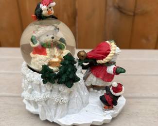 Skating Animals Snow Globe
