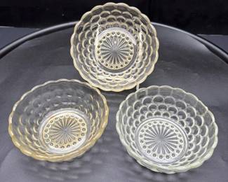 3 Glass Bowls