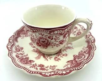 Bristol Crown Ducal England Teacup Saucer Set