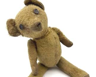 14 Inch Mohair Teddy Bear with Button Eyes