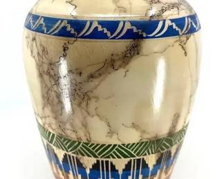 Native American Navajo Horsehair HandEtched Pottery Vase