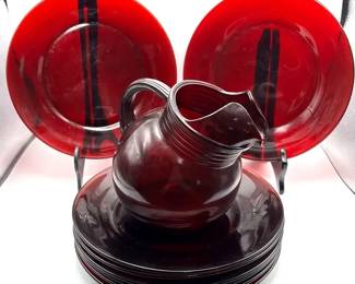 Anchor Hocking Royal Ruby Glassware
