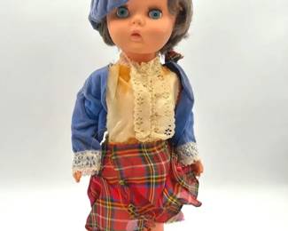 Vintage Scottish Kilt Doll 16 Inch