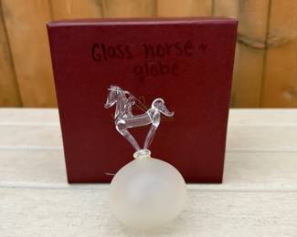 Villeroy and Boch Glass Horse Ornament