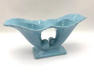 Abingdon Pottery Double Cornucopia Blue