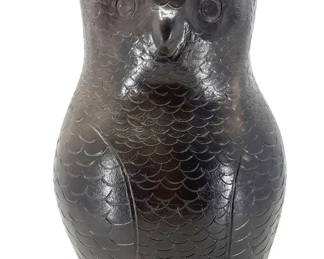 Owl Pottery Vase Handcrafted by Amanda Swimmer