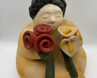 Mexican Folk Art Gordita Pottery
