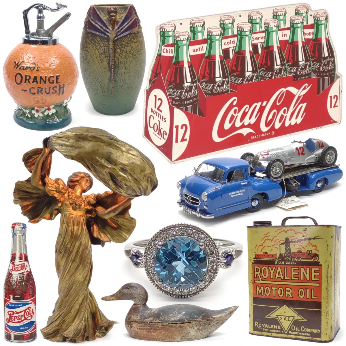 Advertising, Decorative Arts, Jewelry & Toys Online Auction - Ends 11/14