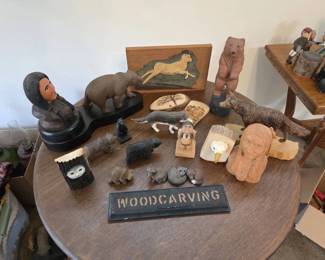 HandCarved Wood Wildlife, Animal  Folk Art Collection