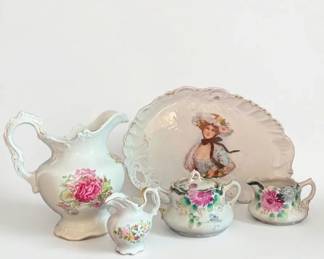 Vintage Floral Ceramic Dinner Ware