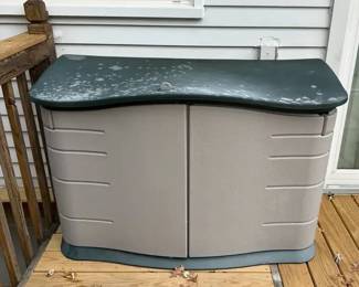 Rubbermaid Horizontal Outdoor Storage Shed Gardening Lot